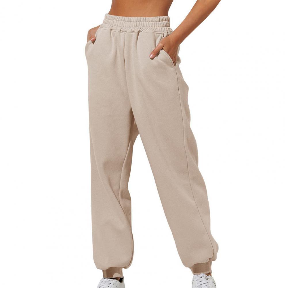Comfortable High Waist Sweatpants For Women Stretchy And Soft Everyday Pants With Elastic Waistband Sweatpants Jogging Trousers