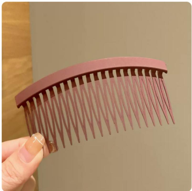 

Матовый перевернутый гребень для женских заколок для волос на затылке и фиксации и завершения лба, нескользящий гребень для волос, заколки