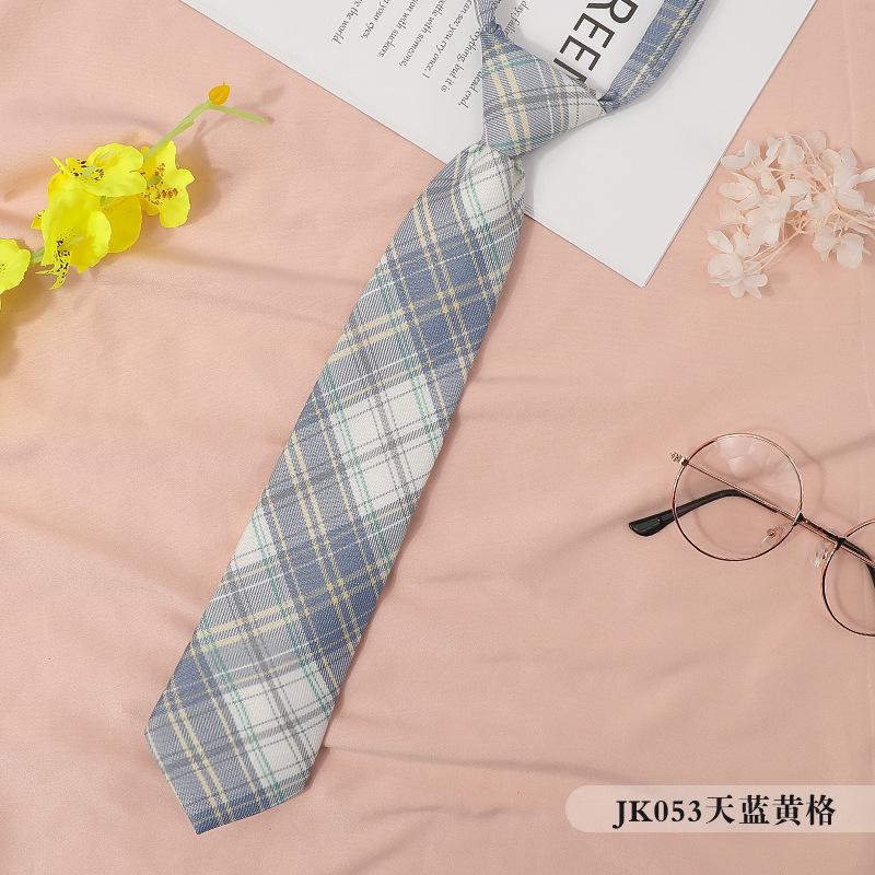 Japanese Plaid Black Bow Tie Collar Rope Women'S Necktie College Wind Streamer Jk Bow Shirt Ins Sailor Suit