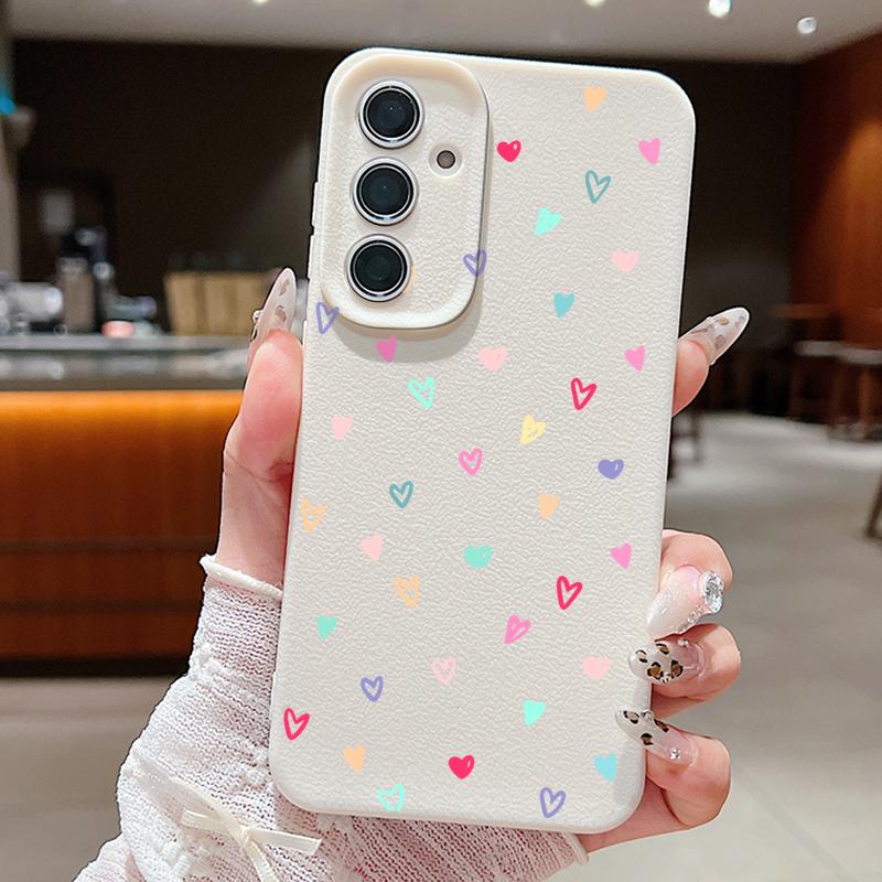 Love Hearts Case For Samsung Galaxy S24 S26 S23 S22 S25 Ultra S21 FE Edge A34 A16 A36 A56 A15 A35 A17 A37 A57 A54 A55 5G Capa