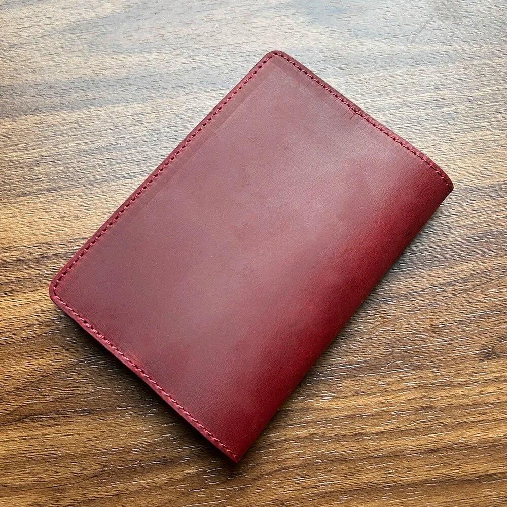 Retro Genuine Leather British Passport Cover Travel Passport Case Men Retro Cover On The Passport