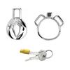 Male Chastity Lock Stainless Steel Penis Cage with Hook Urethral Chastity Belt  Penis Ring Ball Stretcher