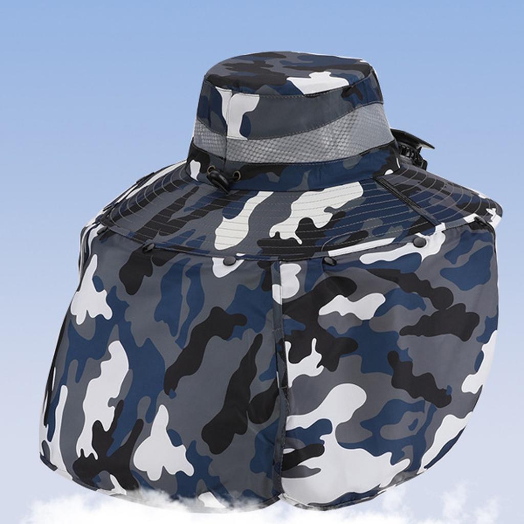 Kapelusz przeciwsłoneczny do wspinaczki górskiej, wędkowania, z dużym wentylatorem solarnym