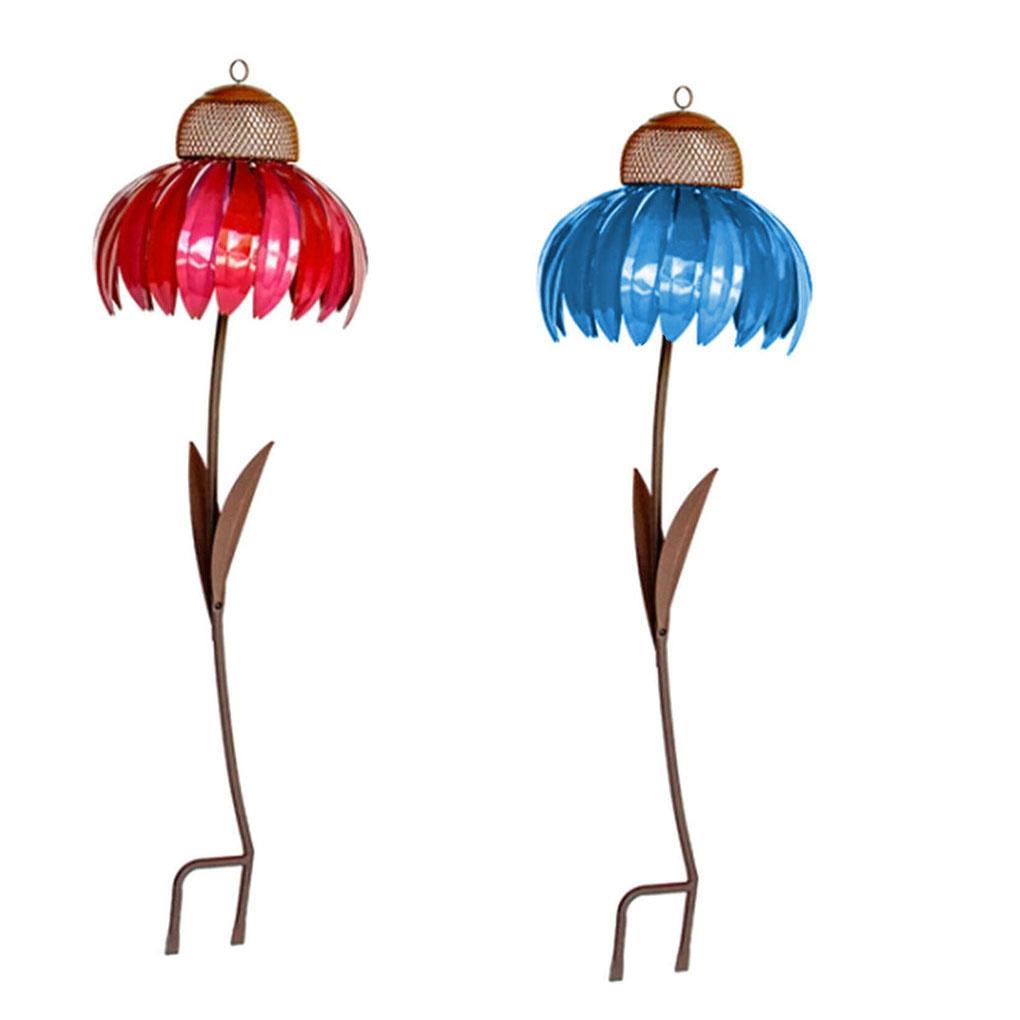 Creative Sensation Coneflower Bird Feeder Outdoor Garden Flower Yard Decor