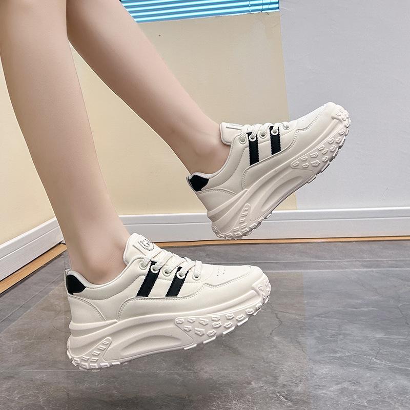 Dad Shoes Damen Herbst Neue Studentin Ins Modisch All-Match Plateau Sport Frühling und Herbst Freizeitschuhe