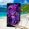 1pc Gengar1 Beach Towel, Beach and Seaside Swimming Pool Equipment, Fashion Pattern, Rectangular, Travel Essentials
