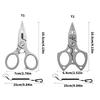 Braided Fishing Line Cutter Rings Openers with Lanyard Fishing Pliers Multifunctional Fishing Tackle Stainless Pliers