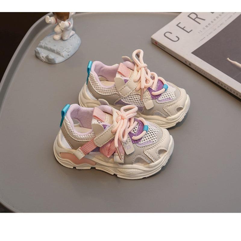 Summer Children's Sports Shoes Casual Boys Sandals Single Net Running Shoes One Pedal Dad Shoes Breathable