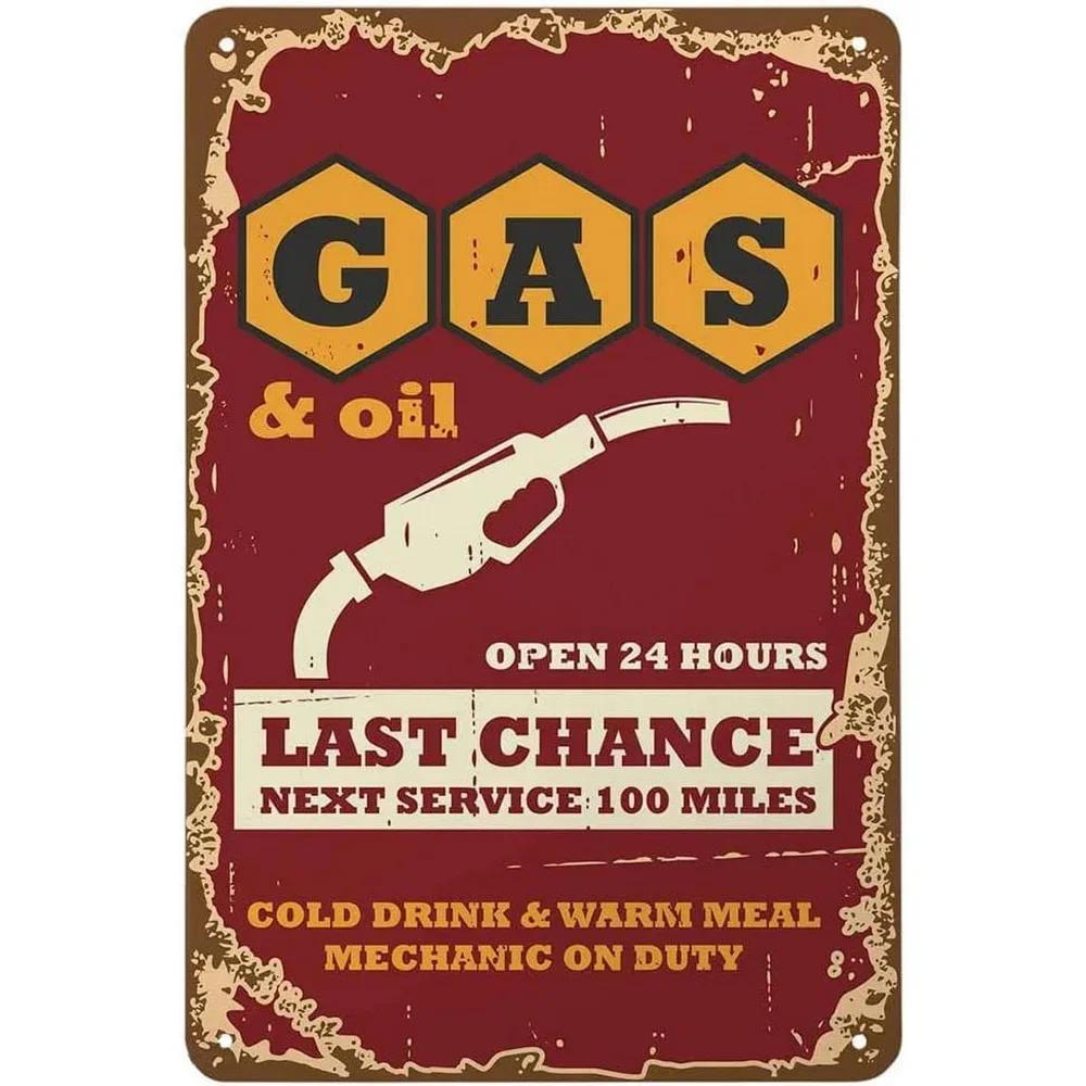 Vintage Metal Tin Signs Gulf Esso Agip Texaco Sinclair Mobile Man Cave Plate Motor Oil Garage Wall Stickers Gas Decor Plaque