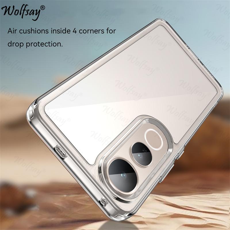 Transparent Case For Vivo V50 Lite Case Anti-knock Silicone Colorful Back Cover Vivo V50 Lite Case For Vivo V50 Lite V50e V50 5G
