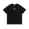 Off-White 2025 Spring/Summer New Letter Arrow Printed Pattern Round Neck Hooded Short Sleeved T-shirt for Men and Women