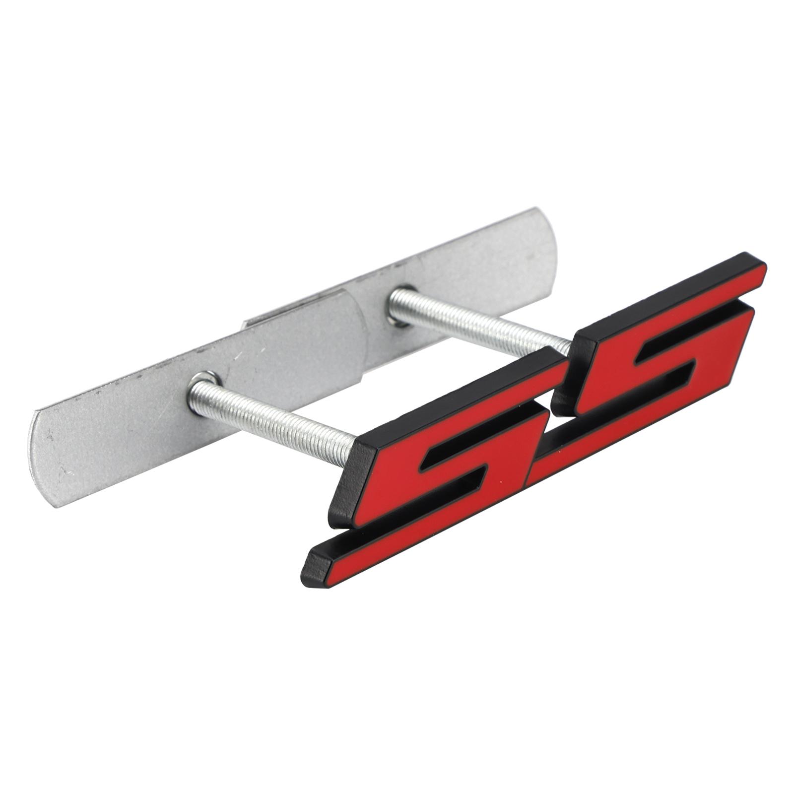 

Емблема SS на решітку радіатора, наклейка, значок для Chevrolet Camaro Impala червоний