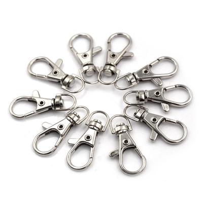10Pcs/Set Lobster Clasp Swivel Trigger Clip Snap Hook Bag Car Key Rings Keychain