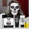 Halloween Black and White Foundation Paint Cream Easily Covers Skin Tone for Clown Makeup Effect
