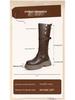 Women's Retro Western Knee-High Boots - Autumn 2025 Style, Thick-Soled, Slimming, High-Top Knight Boots