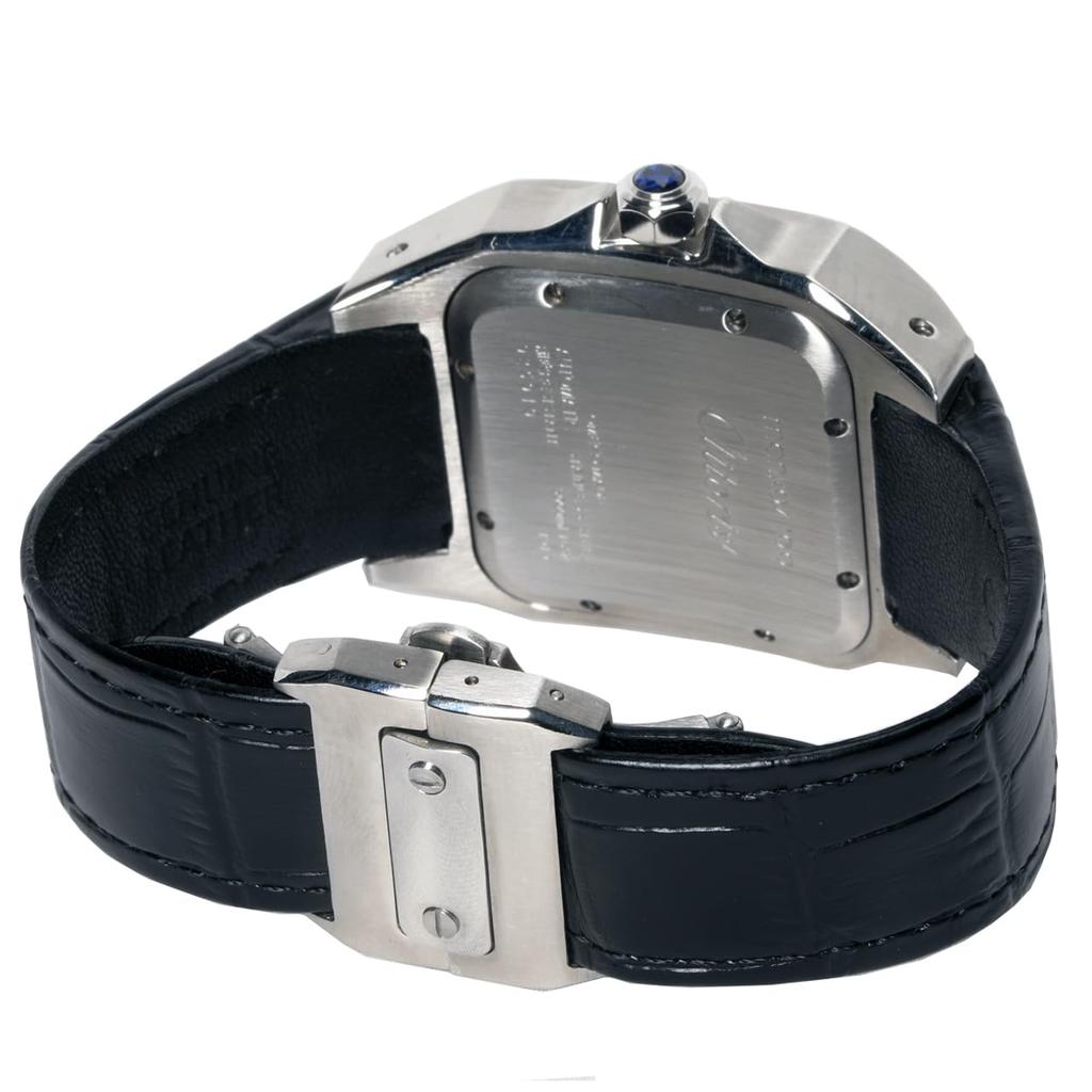 Watch OMECO Clitoris Mankos100 Japanese Movement Luxury Watch Watch Omeko Clock Men's Men's (Silver)