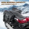 WILD HEART Motorcycle Waterproof Saddlebag Retro Tail Bag 20L for Soft and Road No Rain Cover (10L2) Sportster, Tail, Dyna, King. Required.