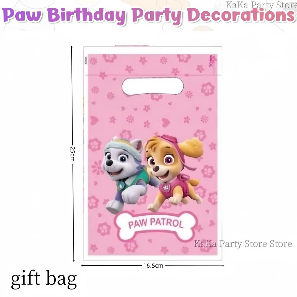Paw Patrol Birthday Party Decor Dog Skye Disposable Tableware Tablecloth Cup Plate Baby Shower Kids Gift Girl Boy Party Supplies