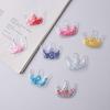 DIY PVC Glitter Crown Hair Clips and Ties for Clothing Accessories