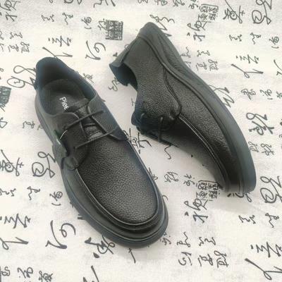 Leather Shoes Men'S Four-Season Breathable Business Casual Shoes Cowhide Leather Shoes Men'S Low-Top Lace-Up Commuter Leather Shoes