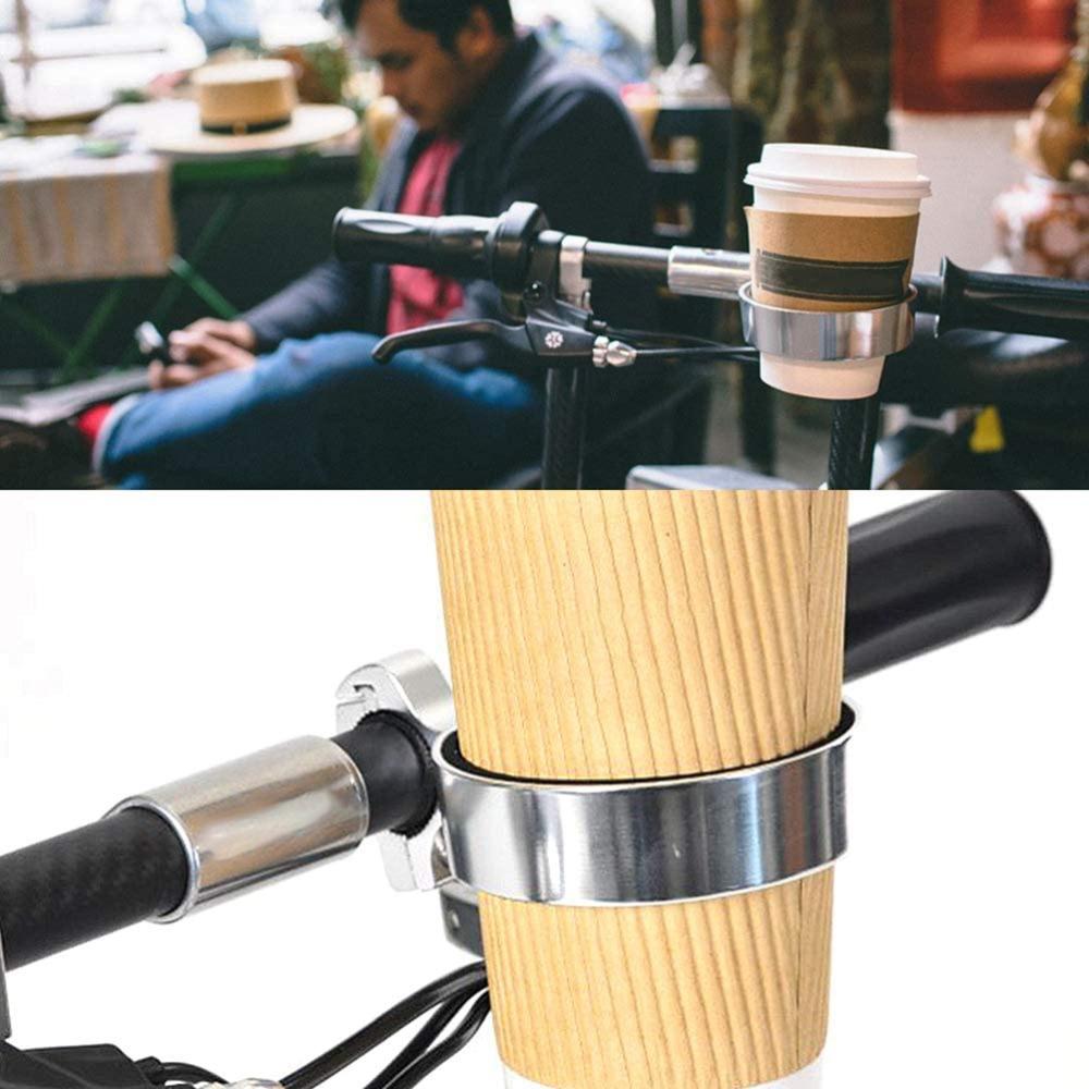 Silver Drink Cup Holder Easy Installation Bike Water Bottle Holder Daily Bicycle Users