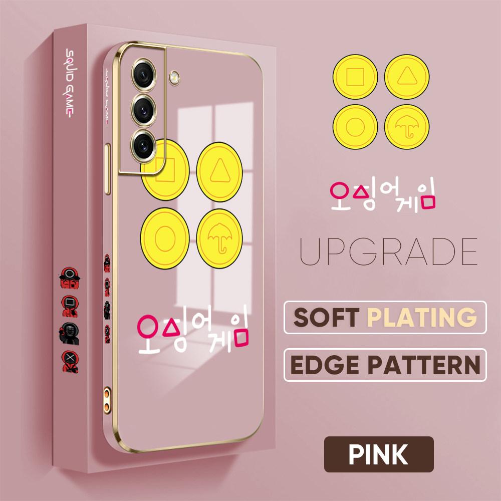 Barevné tiskové vzory Pouzdro se čtvercovým vzorem na hraně Pokovené pouzdro telefonu Luxusní pokovování měkké pouzdro na telefon pro iPhone Motorola Moto OnePlus Samsung