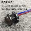Mini embedded 220V outdoor waterproof human body infrared sensing switch LED rainproof intelligent sensor probe