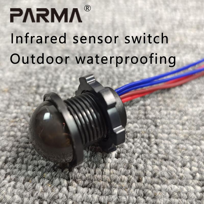 Mini embedded 220V outdoor waterproof human body infrared sensing switch LED rainproof intelligent sensor probe