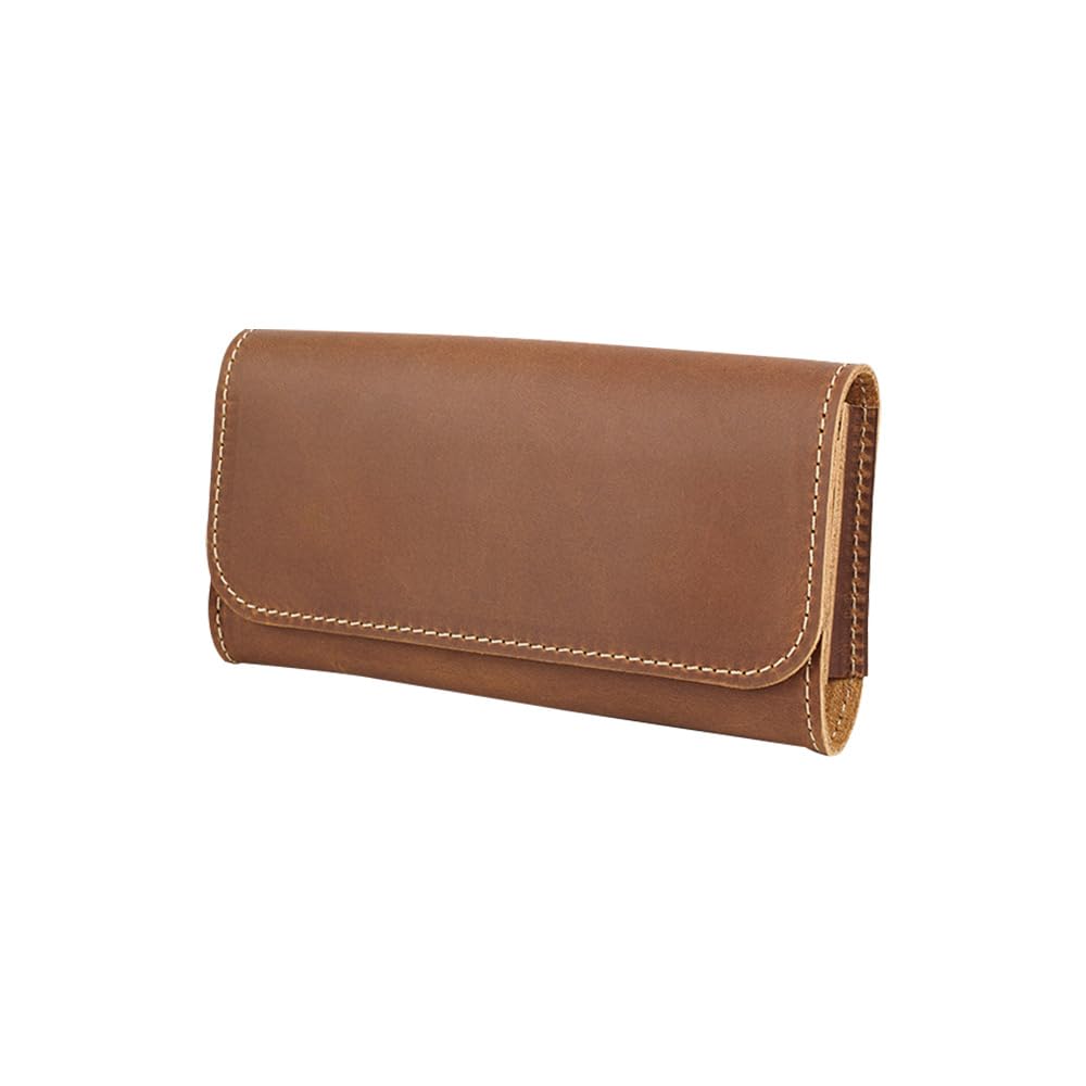 Whatna 2WAY Natural Cowhide Leather Mini Second Bag for 2WAY Waist Belt Thick Men, Clutch, Handbag, Pouch, Bag, Leather, School, Work, Travel,
