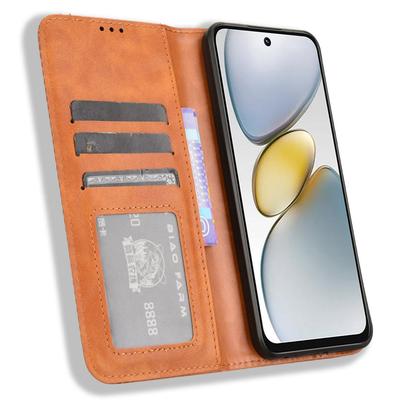 For TECNO Spark Go 2025/Spark Go 1/Pop 9 4G Leather Case Wallet Stand Retro Texture Phone Cover