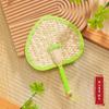 Summer Large Palm Fan, Children's Hand-Held Fan, Summer Handmade Woven Old-Fashioned Baby Mosquito-Repelling Small Banana Fan