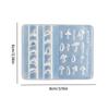 Nail Art Silicone Stamp Mold for Party and Salon Mushroom Shaped Manicure Mould Embossed Nail Stencils for Women