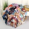 1 Stück Outdoor-Regenschirm mit Anime-Charakteren - Automatisches Öffnen/Schließen, Tragbares 3-fach faltbares Design, 8-Speichen-Eisenrahmen - Perfektes Geschenk für Fans, Reisen