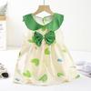 Princess Girl Summer Dress With Cotton Blend Fabric For Toddler Girls