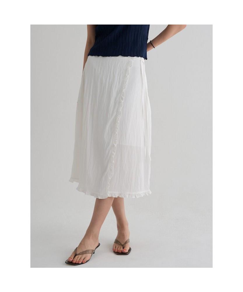 8SECONDS Frill Wrap Skirt White