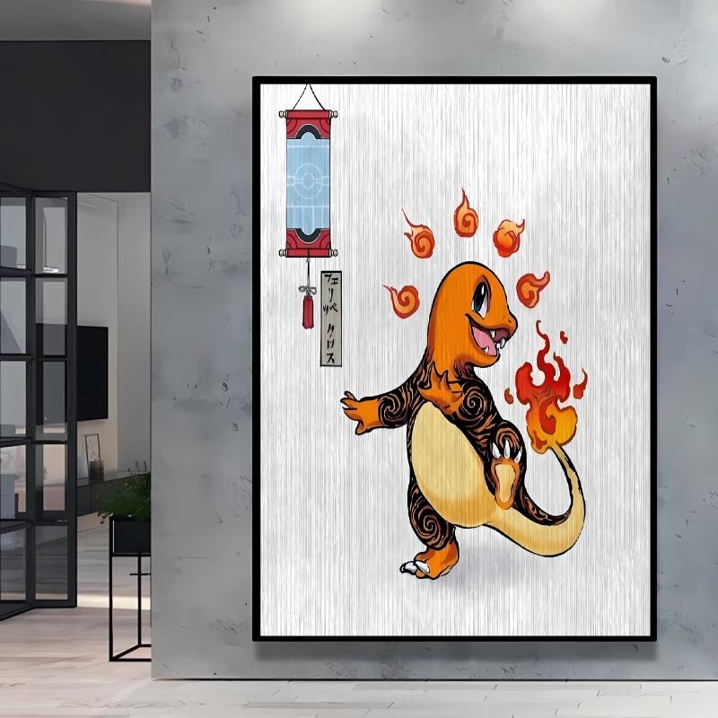 Anime Posters Wall Art Pokemon Cartoon Character Picture Modular Prints Home Room Painting Children's Bedroom Decor Best Gift