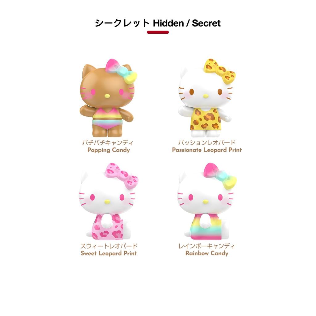 TOP TOY Hello Kitty Summer Rainbow Candy Series [3-Piece] Gachapon Blind Box Figure Soft Vinyl PVC Premium Toy Birthday Gift SANRIO Sanrio Character