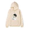 Men Women Fleece Hoodie Death Note L Portrait Two Sleeve Vertical White Text Anime Casual Hooded Sweatshirt