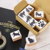 Black Cat Miscellaneous Cat Cute Stylish Wooden Rubber Made In Japan Goods, Goods, Stationery, Stamps, Cats, Stamps, Stamps, Set, Presents, Cute,