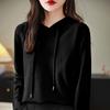 Womens Loose Hooded Long Sleeve Knit Pullover Sweater Casual Top