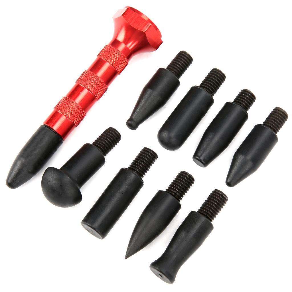Dent Tap Tool with 9 Different Heads Aluminum Alloy Universal Vehicle Maintenance