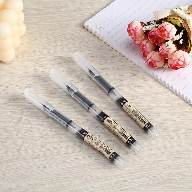 12-Color Quick-Dry Rollerball Pen Set - Large Capacity, Water-Based, Multi-Color for Students and Journaling