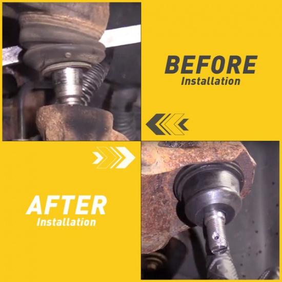 14PCS Universal Rubber Tie Rod End Ball Joint Dust Boot Dust Cover Set Kit Black