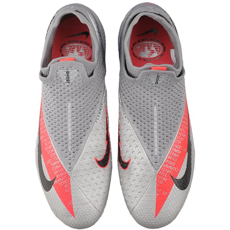 Nike Phantom Vision 2 Elite Df Fg Metallic Grey Crimson Sneakers CD4161-906