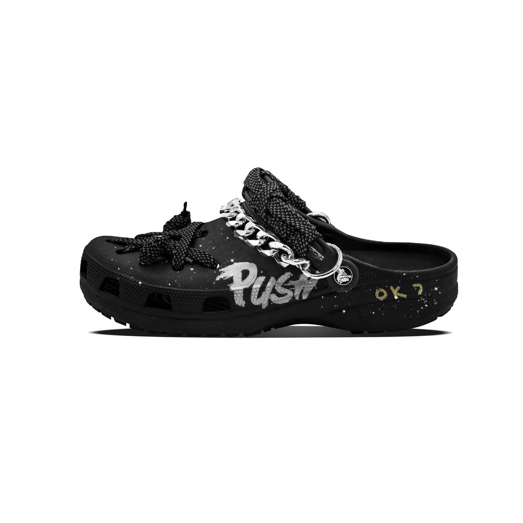 Crocs Klasické Clogy EVA módny a všestranný dizajn dierované topánky unisex čierne