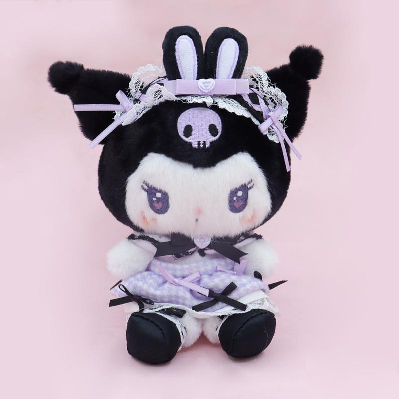 Kuromi Cinnamoroll Hello Kitty Melody Plush Keychain With Soft Short Pile Plush For Gift And Collection