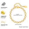 Stainless Steel Bracelet for Women for Women, Gold Plated Link Chain Bracelets,Trendy Mother's Day Gift Jewelry