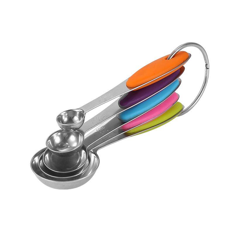 Stainless Steel 10-Piece Measuring Cup and Spoon Set for Baking