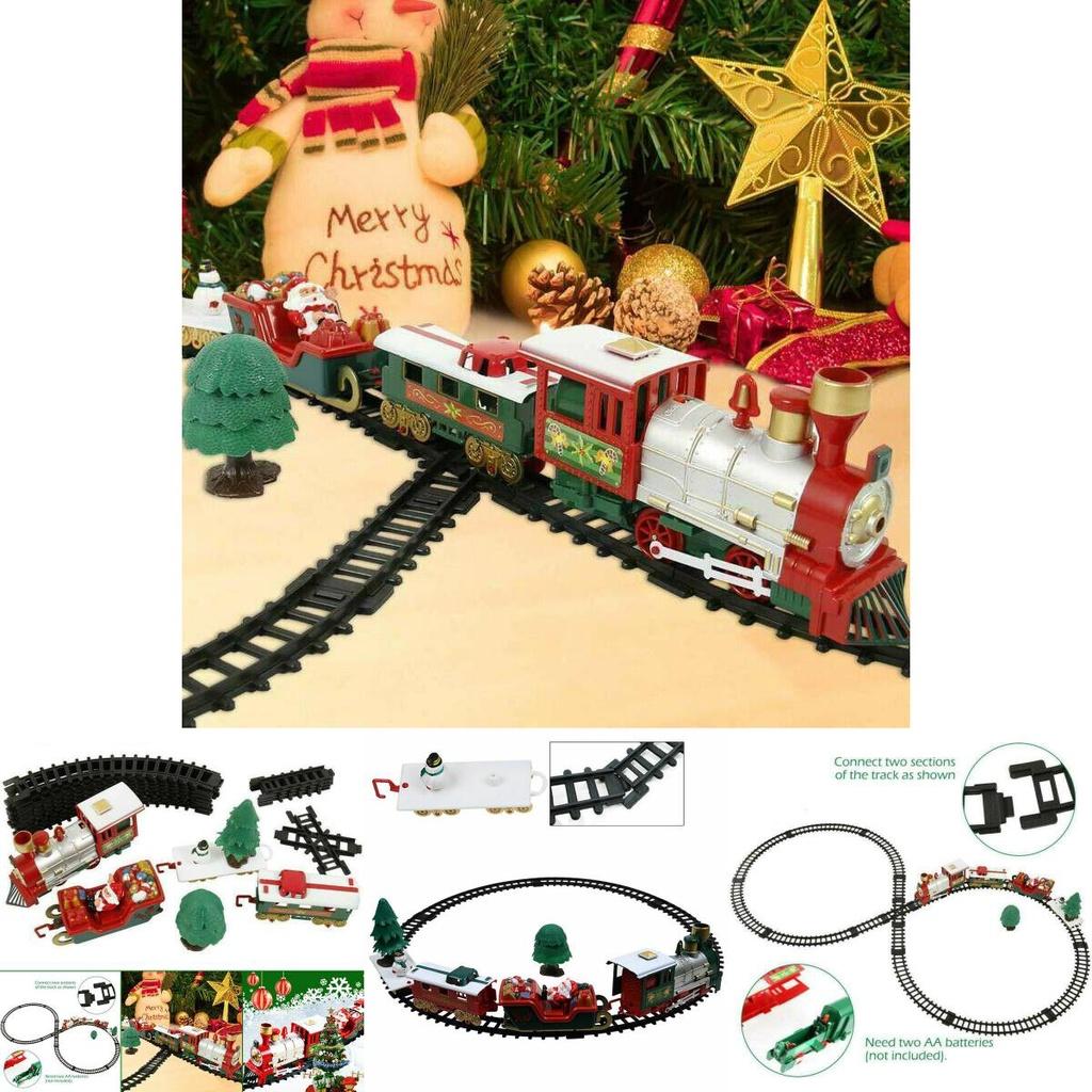 Charming Electric Led Musical Train And Track Set For Kids Christmas Celebration