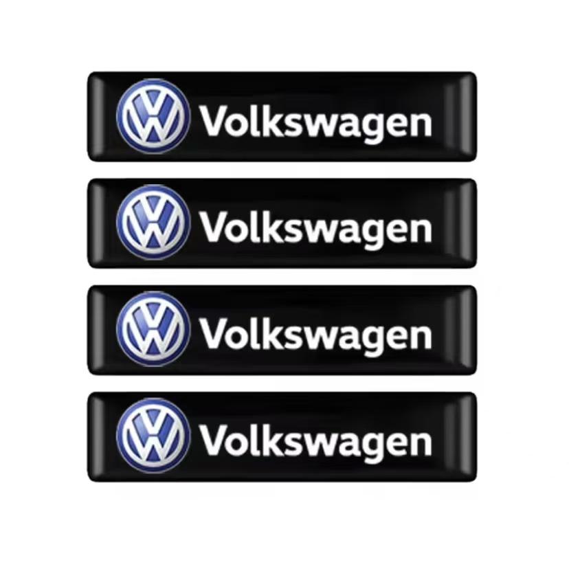 For Volkswagen iro23D Epoxy Car Interior Exterior Decoration Sticker For VW GTI Polo Golf Passat B6B7 Tiguan Arteon CC Taigo Caddy Jetta Tire Valve